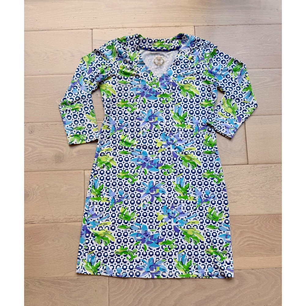 Banana Boat UPF 50 Floral Geometric Coverup Resort-wear Small - Picture 1 of 4